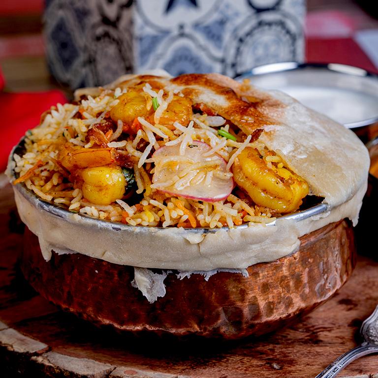 Jhinga Masala Biryani